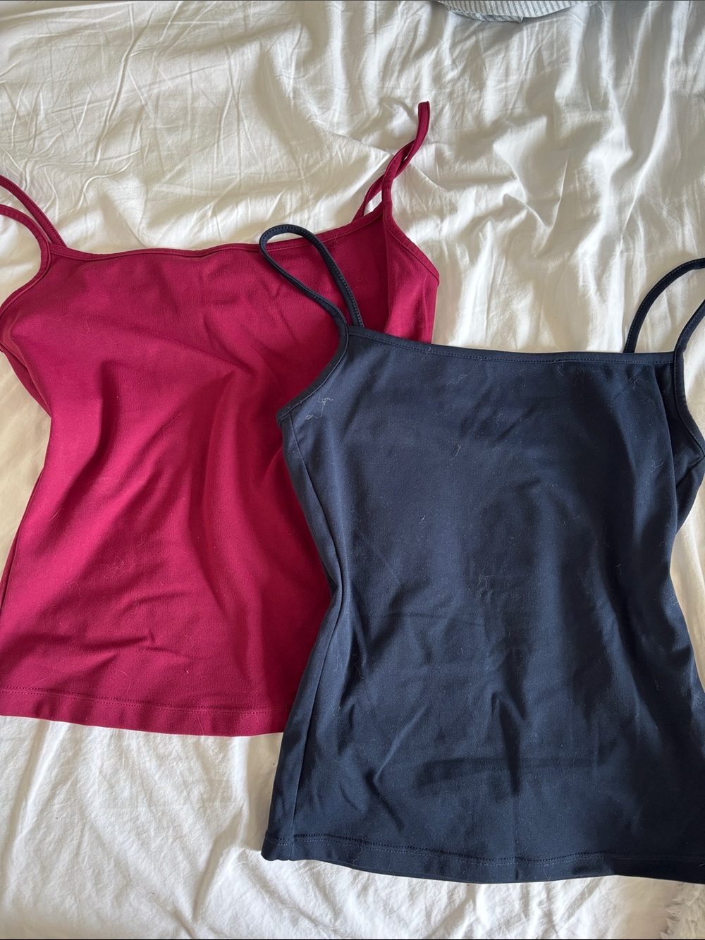 Garage Burgundy and Navy Sleek Scoop Camisole Top Size Extra Small/Small